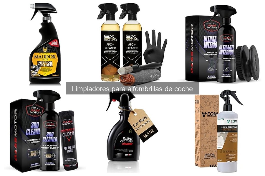 Efectividad de limpiadores ecológicos para alfombrillas de coche