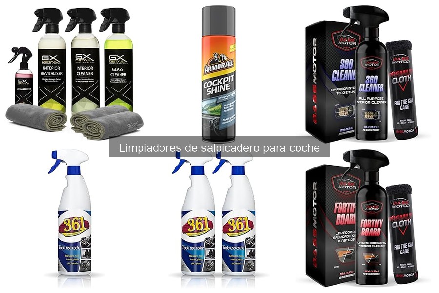 Errores comunes al usar limpiadores de salpicadero en coches