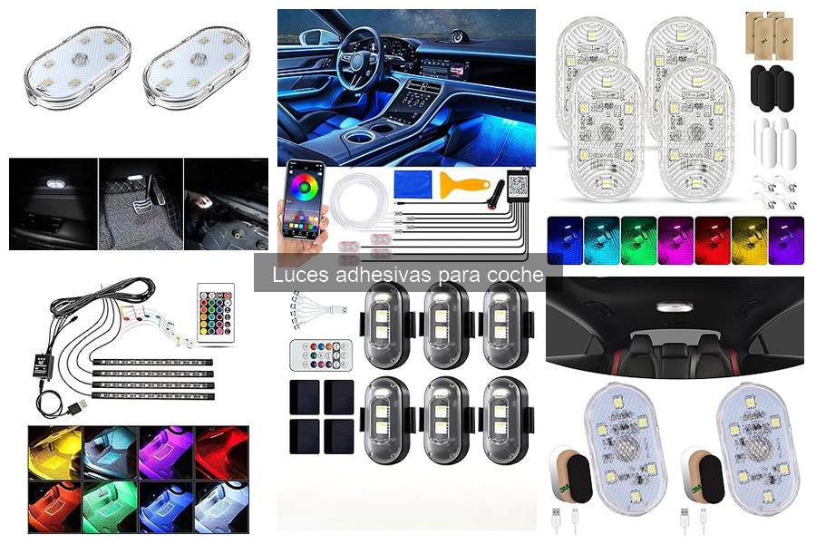 ** Errores comunes con luces adhesivas para coche y soluciones