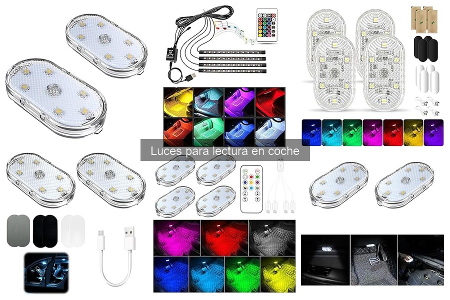 Estilos y diseños de luces para lectura en coche