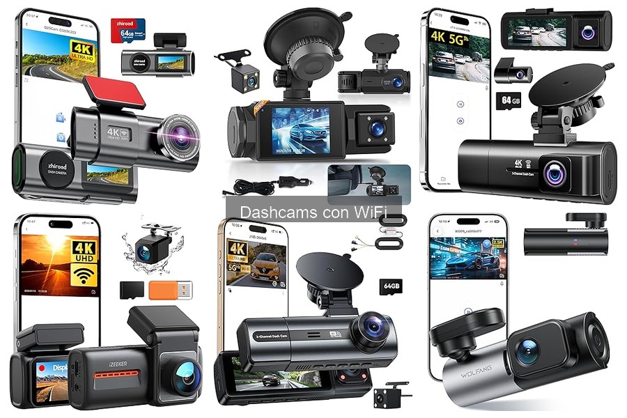 Funciones adicionales de las dashcams con WiFi para coches