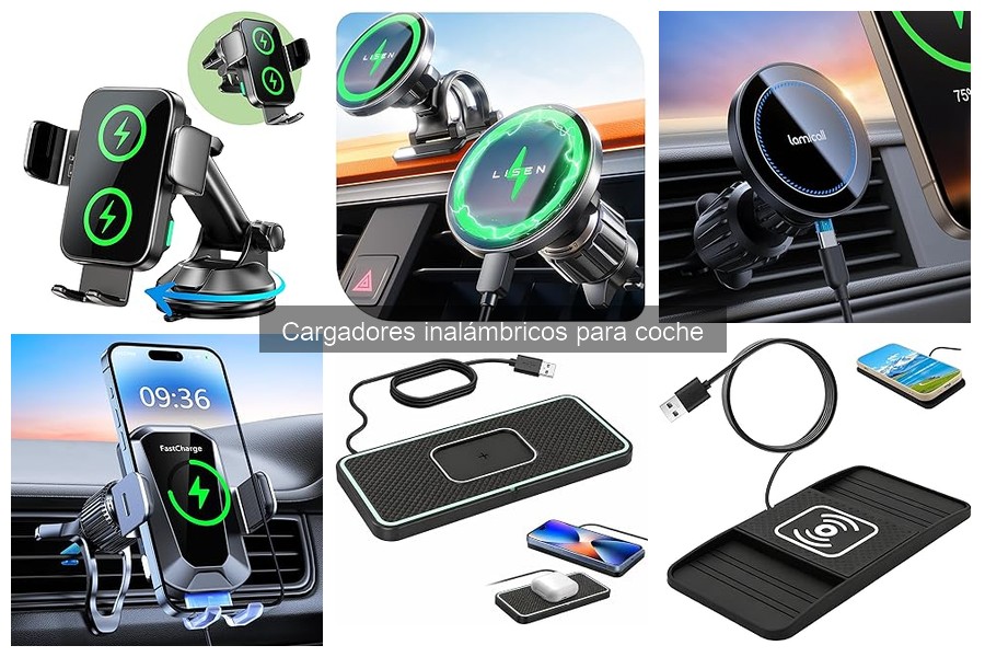 ** Guía de compatibilidad de cargadores inalámbricos para coche