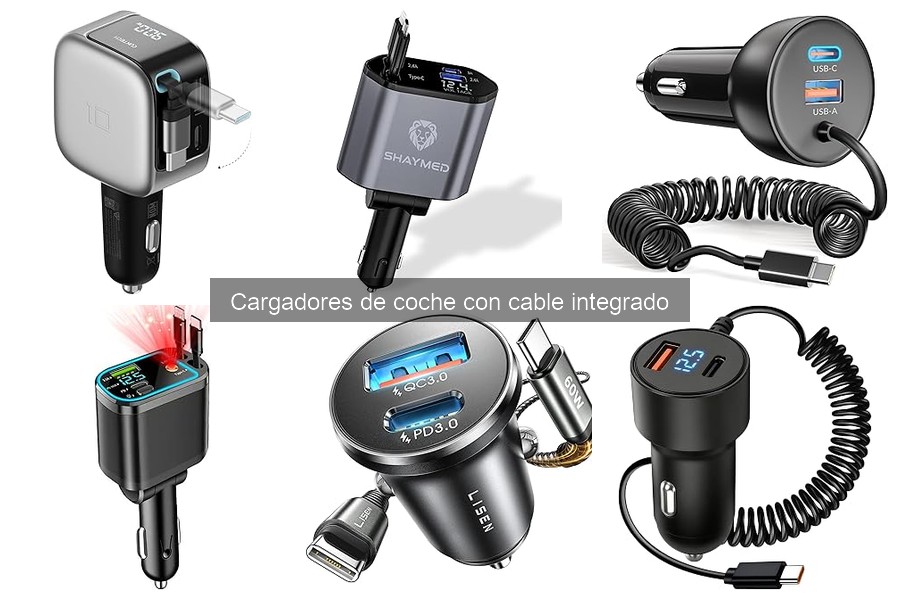 Guía de compra de cargadores de coche con cable integrado