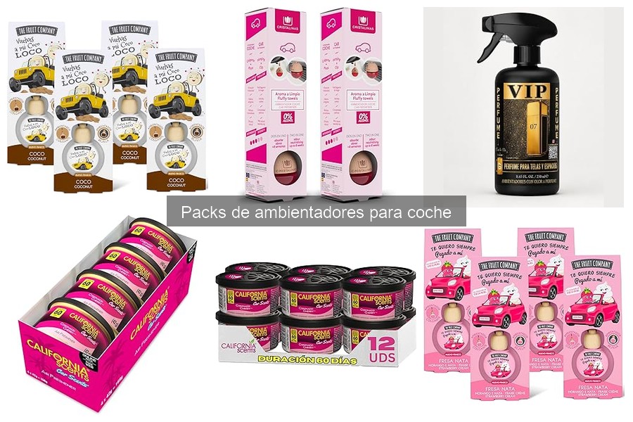Guía de compra de packs de ambientadores para coche