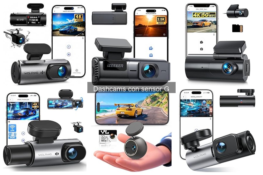 Guía de instalación de dashcams con sensor G para coches