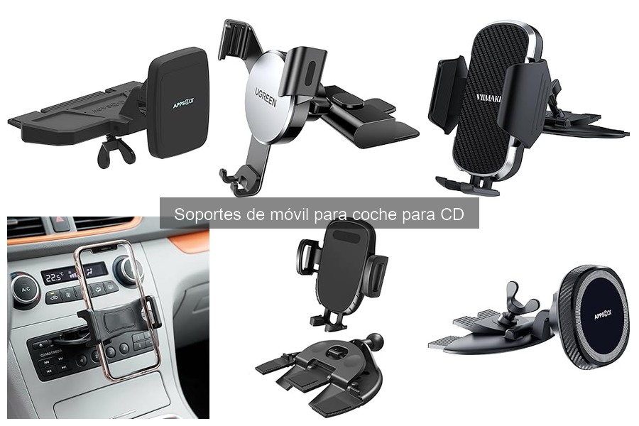 Guía de instalación de soportes de móvil en ranura de CD
