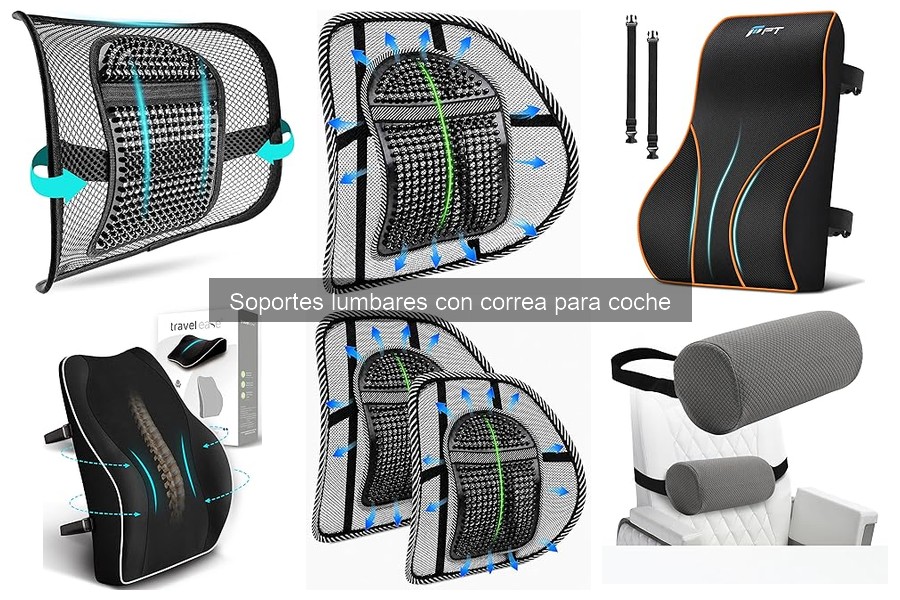 Guía de Soportes Lumbares con Correa para Coche