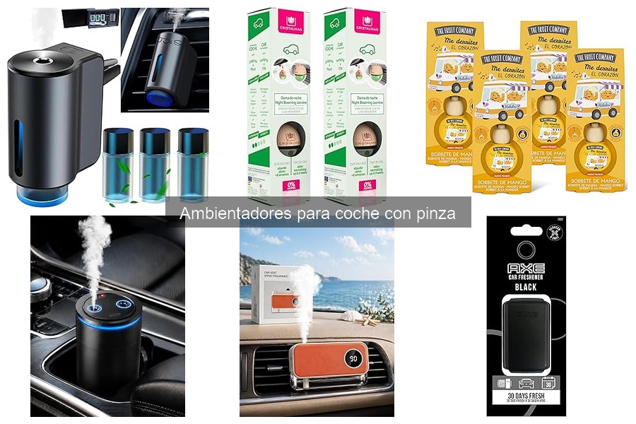Las Fragancias Más Populares en Ambientadores para Coche con Pinza