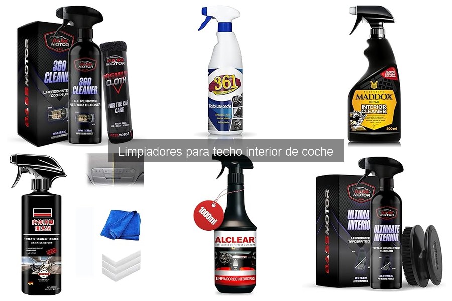 Limpiadores para techo interior de coche: Guía de tipos y usos