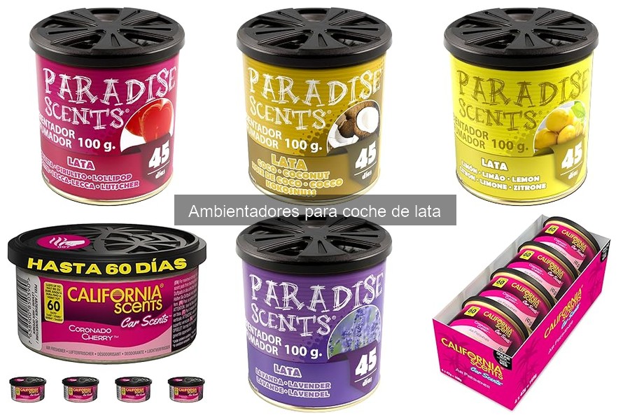 Los 5 Aromas Más Populares en Ambientadores de Coche de Lata