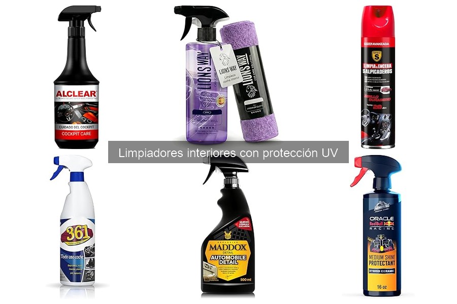 Mantén el Interior del Coche Usando Limpiadores con Protección UV