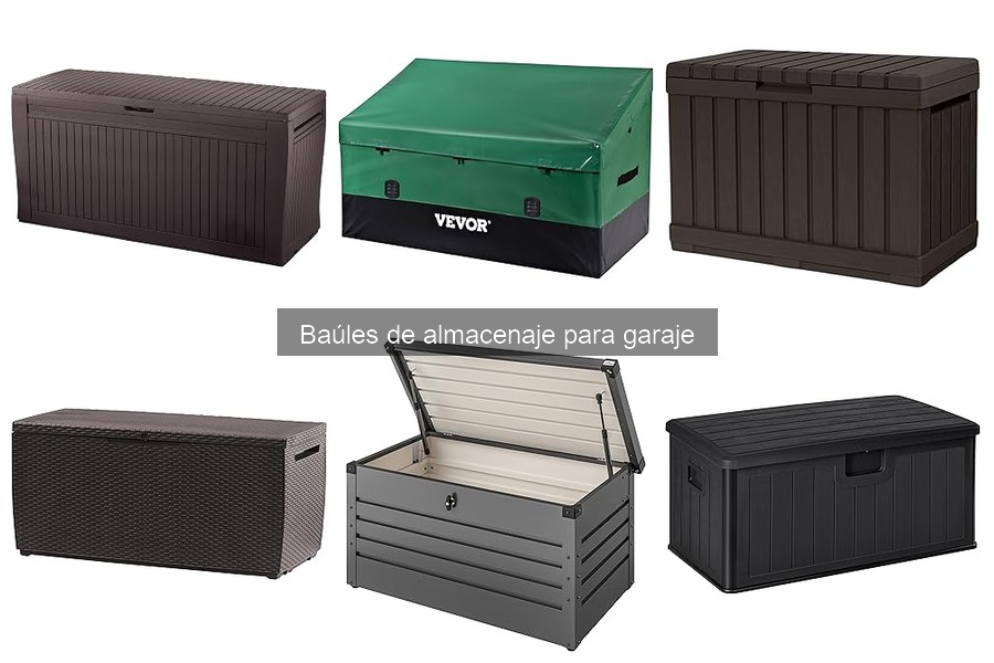 Mantén tus baúles de almacenaje para garaje limpios y duraderos