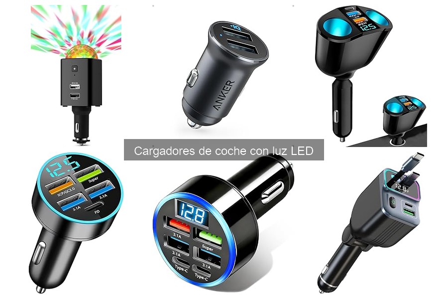 Mantenimiento de Cargadores de Coche con Luz LED