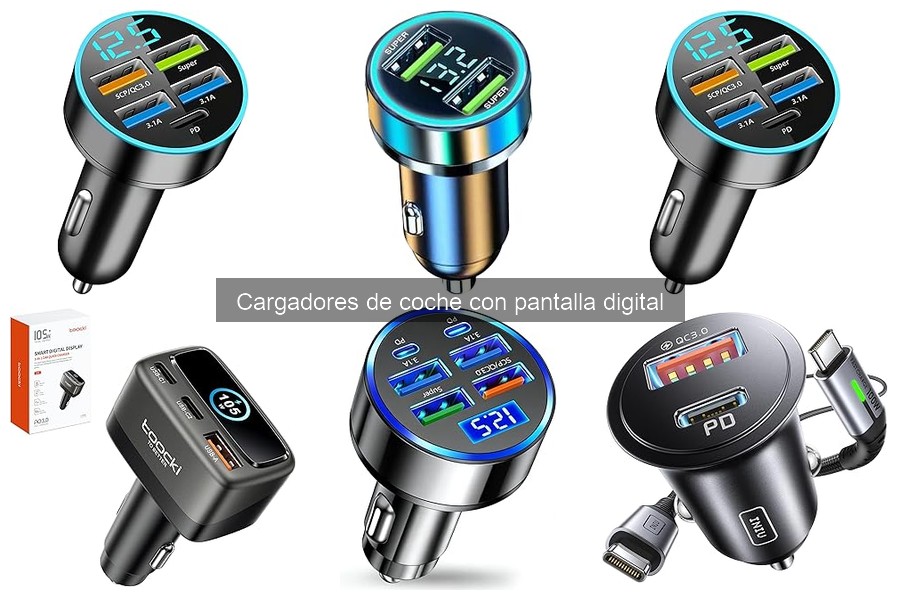 Mantenimiento de Cargadores de Coche con Pantalla Digital