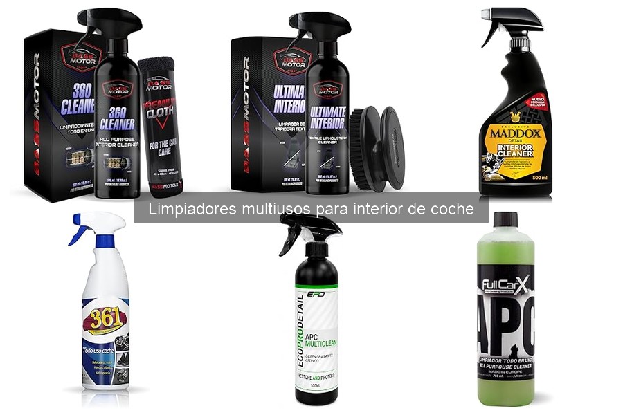 Mantenimiento de Interiores de Coche con Limpiadores Multiusos