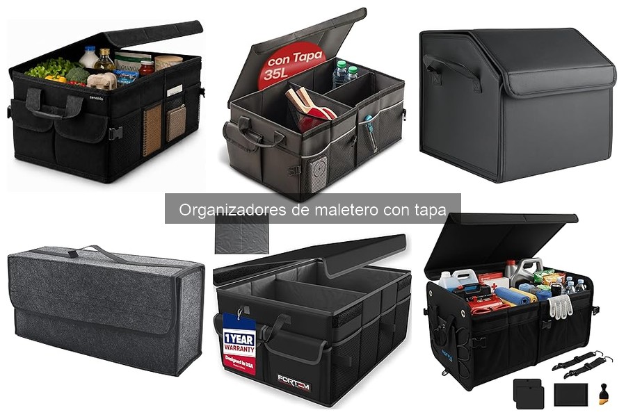 Mantenimiento de un organizador de maletero con tapa