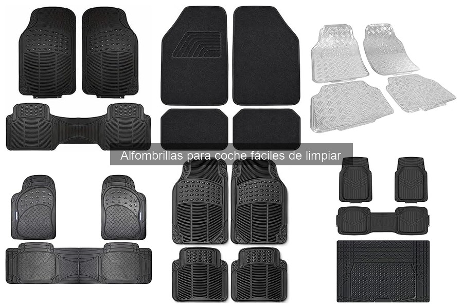 Materiales ideales para alfombrillas de coche fáciles de limpiar