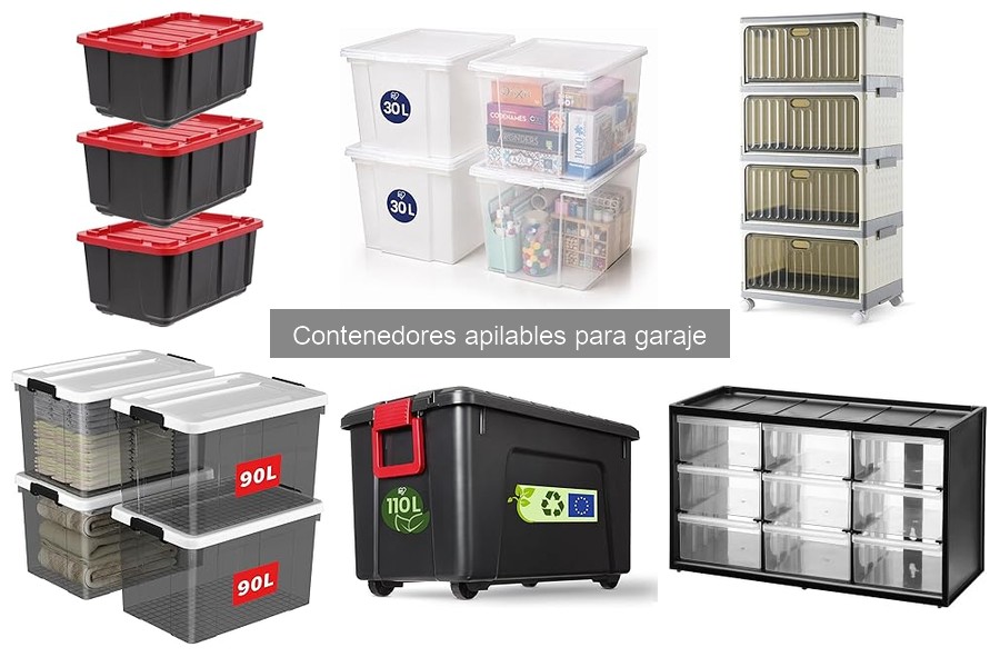 Maximiza el Espacio de tu Garaje con Contenedores Apilables