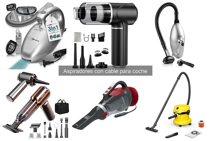 Mejora el rendimiento de tu aspirador con cable para coche