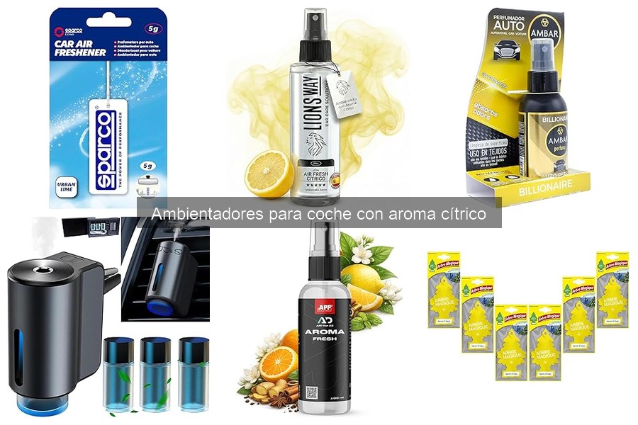 Mejores ambientadores para coche con aroma cítrico en 2023