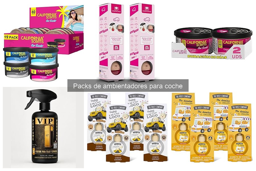 Mejores aromas para packs de ambientadores de coche