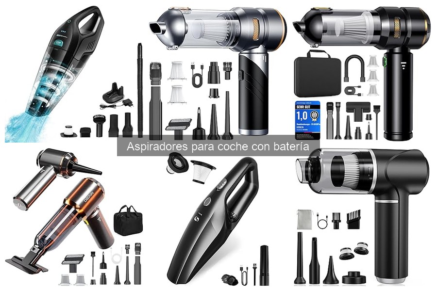 Mejores aspiradores para coche a batería en 2023