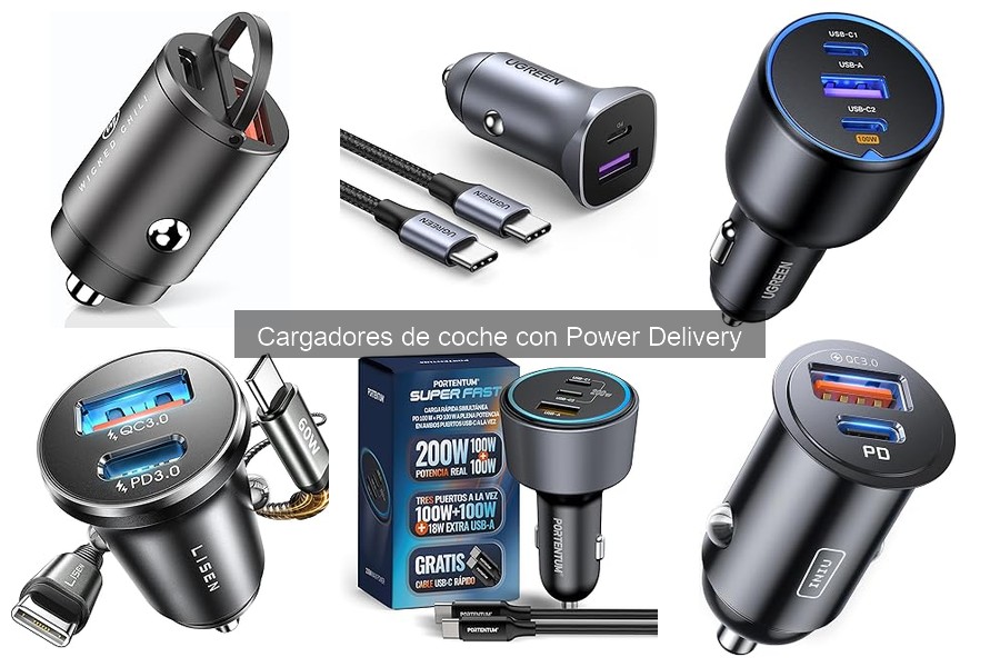Mejores cargadores de coche con Power Delivery para Android