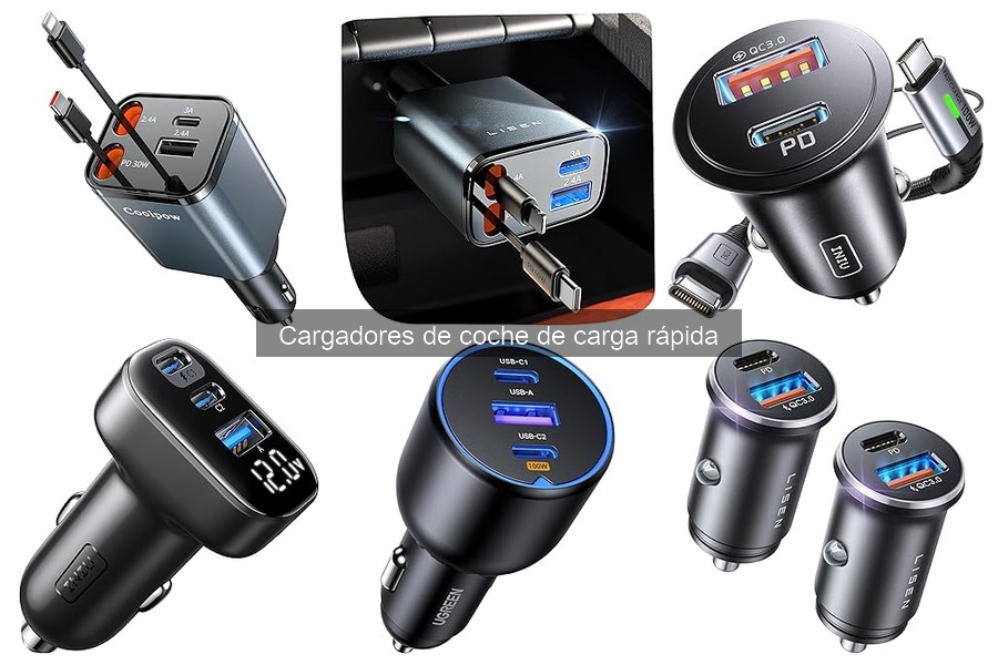 Mejores Cargadores de Coche de Carga Rápida para Viajes