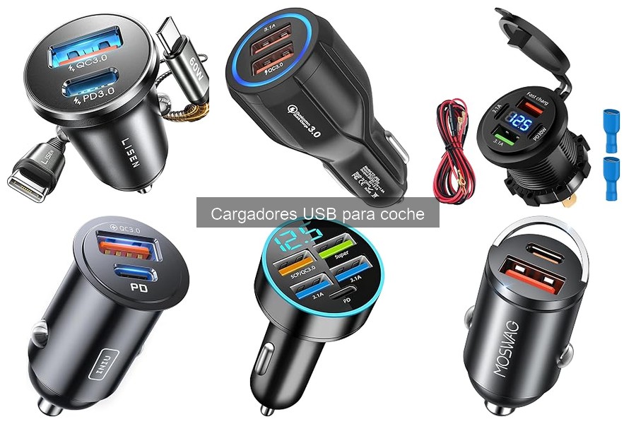 ** Mejores cargadores USB para coche con carga rápida 2023