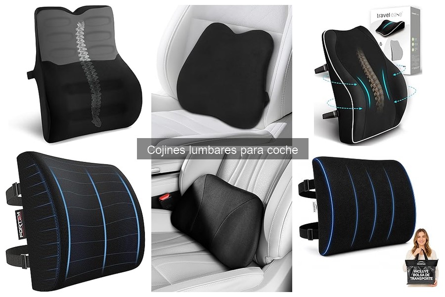 Mejores cojines lumbares para viajes largos en coche