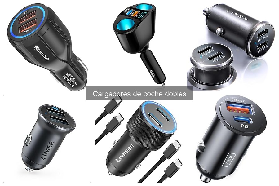 Mejores descuentos en cargadores de coche dobles 2023