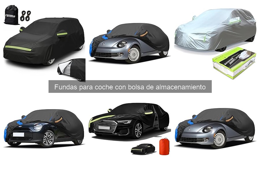 Mejores fundas para coche con bolsa de almacenamiento 2023