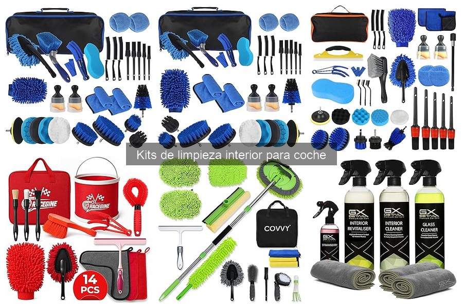Mejores kits de limpieza interior para coche según usuarios