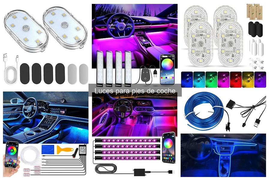 Mejores luces para pies de coche: opiniones de usuarios