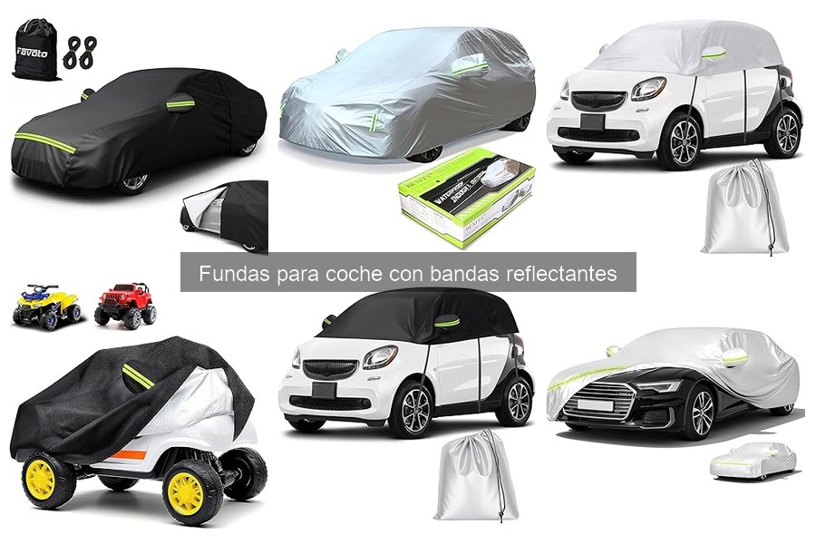 ** Mejores lugares para comprar fundas para coche con bandas reflectantes