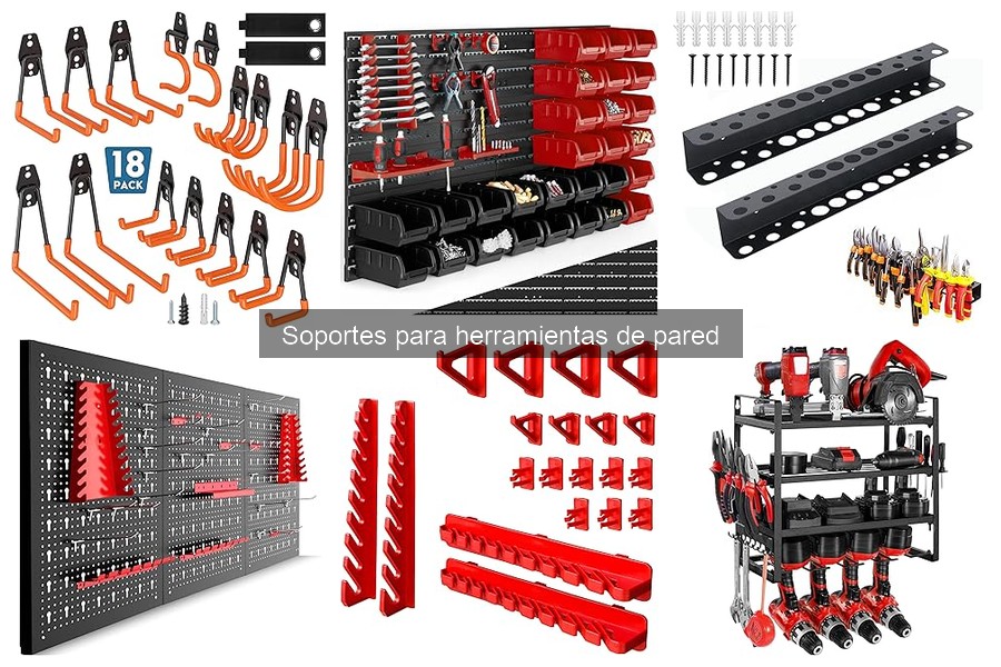 Mejores materiales para soportes de herramientas de pared