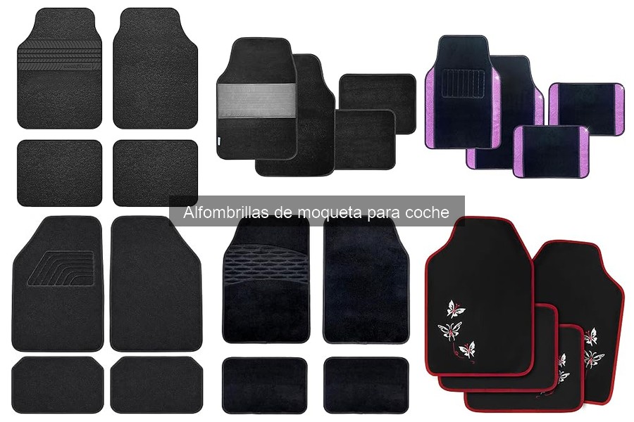 Mejores ofertas y precios de alfombrillas de moqueta para coche