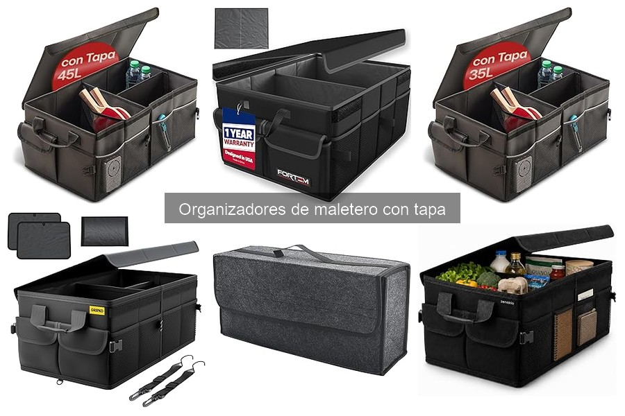 Mejores organizadores de maletero con tapa para familias