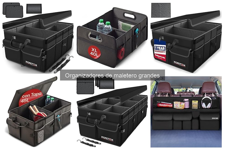 Mejores organizadores de maletero grandes para tu coche
