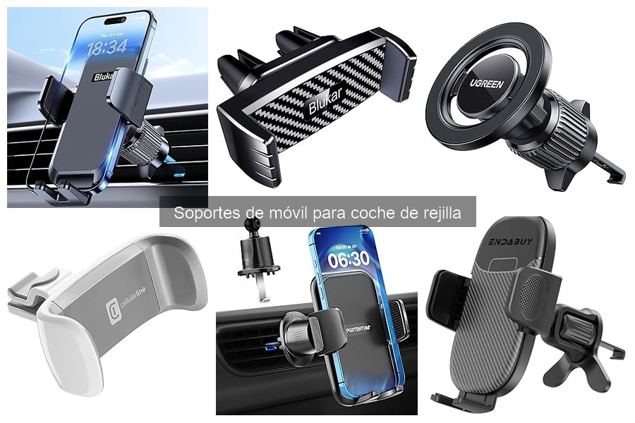 Mejores soportes de móvil para coche de rejilla en 2023