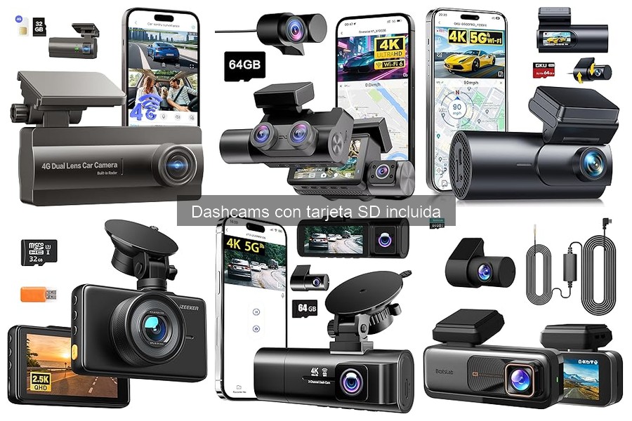 Mejores tiendas para comprar dashcams con tarjeta SD incluida