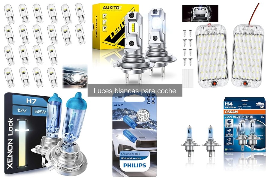 Ofertas en luces blancas para coche: Descuentos imperdibles