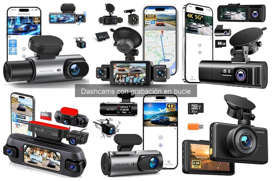 Ofertas y precios de dashcams con grabación en bucle en Amazon