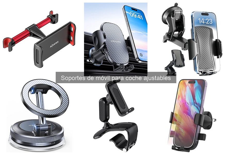 Ofertas y precios de soportes de móvil ajustables para coche