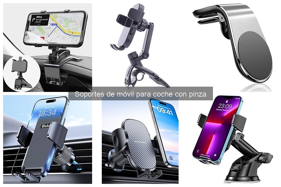 Opiniones de usuarios sobre soportes de móvil para coche con pinza