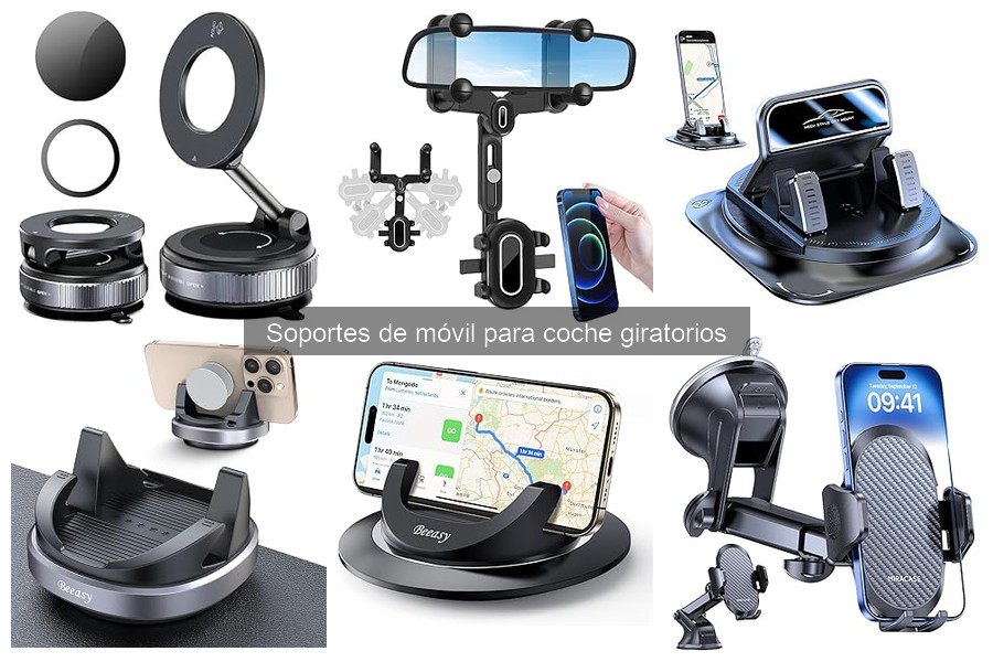 Opiniones sobre soportes de móvil giratorios para coche