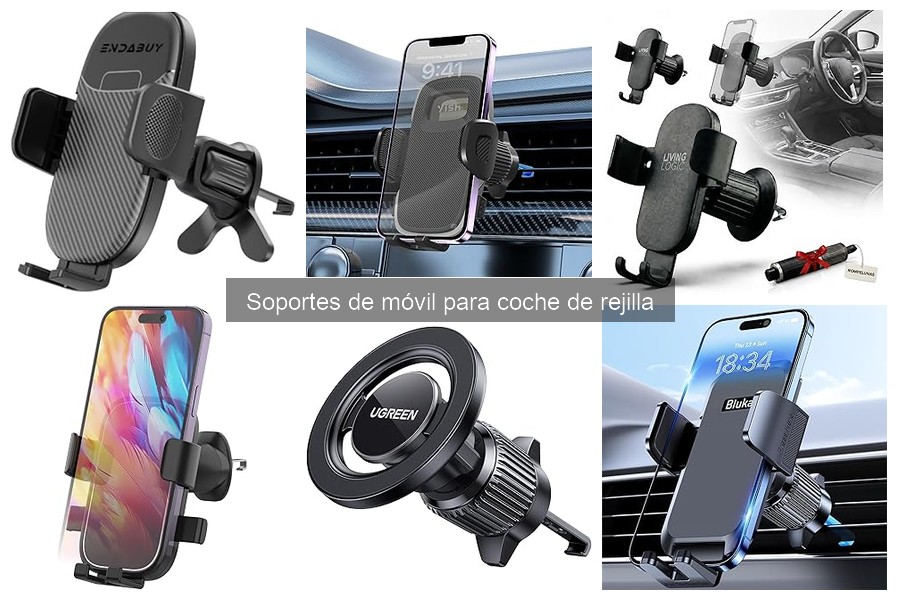 Opiniones sobre soportes de móvil para coche de rejilla