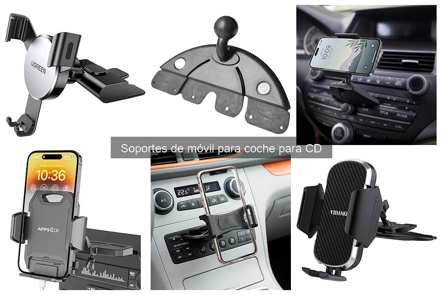 Opiniones sobre soportes de móvil para coche en ranura CD