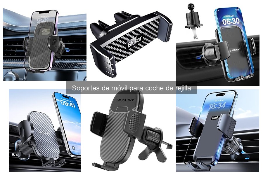 Personaliza tu soporte de móvil para coche de rejilla