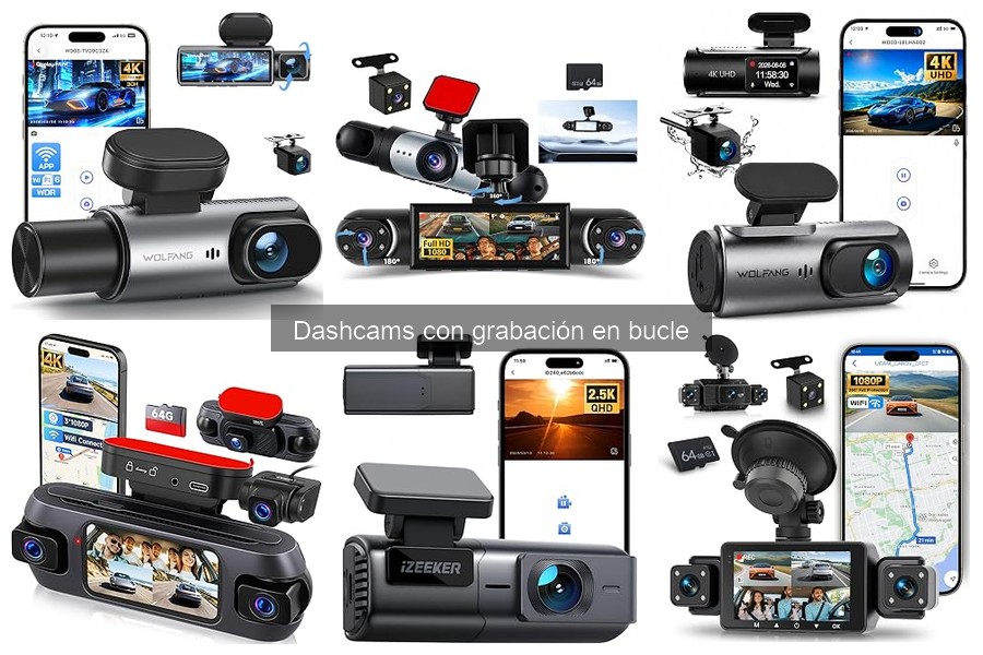 ¿Por qué es esencial la grabación en bucle en dashcams?